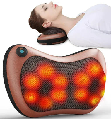 Almohada Masajeadora Shiatsu con Calor Infrarrojo – Para Cuello, Espalda y Piernas
